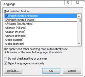 Why the hell is US English even there as an option, all my settings clearing stipulate that I'm in the UK!